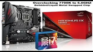 Разгон i7 7700K до 5,0 ГГц на материнской плате Asus Maximus IX Hero