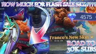 HOW MUCH 💎/DIAMONDS FOR FRANCO SPECIAL SKIN IN FLASH SALE EVENT | MLBB