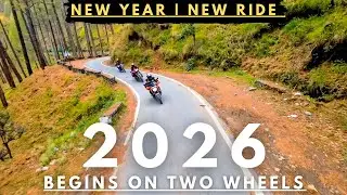 HAPPY NEW YEAR 2026 || RIDE START SOON 🏍️ | #ride #mountains #snow #snowfall #follow #subscribe