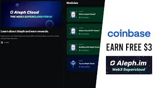 Earn Free $3 Aleph Cloud Crypto | ALEPH Coinbase Quiz Answers