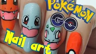Pok&eacute;mon Go inspired nail tutorial