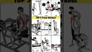 9 Powerfull Tricep Workout to Transform Arms| #workout #tricepsworkout