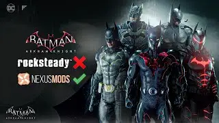 Suits Rocksteady should have added but Modders did it (BETTER) Batman: Arkham Knight