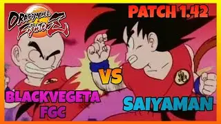DBFZ 1.42 BLACKVEGETAFGC vs SAIYAMAN games (Base Vegeta, A. 21, Krillin vs GT & SSJ Goku, A. Gohan)