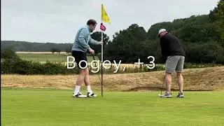 18 holes at Woolfox; 73 (+4).