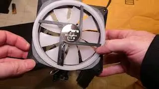 Распаковка upHere Halo Ring Led 140 мм корпусный вентилятор, комплект из 3 шт., тихий вентилятор с гидравлическим подшипником для охлаждения корпуса