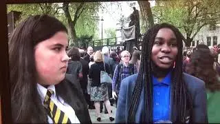 Slough Youth Parliament at Millicent Fawcett statue unveiling, pt 2