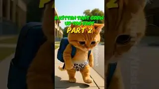 A kitten that grew up too fast/part 2 #short #animeWisdomX #3dcat #cat #family #cute #funny #wisdom