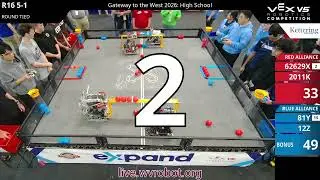 Gateway to the West : High School - R16 #5-1 - 62629X & 2011K vs 81Y & 12Z - Auton + Driver