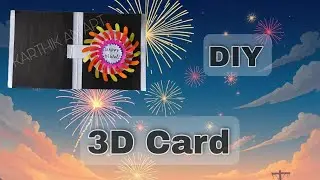 3d card for best friend / Firecracker greeting card/ diwali wishes card #greetingcard #diy #diwali 