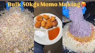 Cheese 🧀 n corn momos bulk making😱😍Best part proper hygiene 😍😱🥰