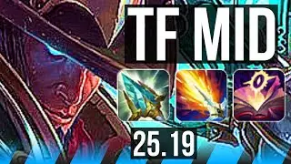 TWISTED FATE vs SYNDRA (MID) | Legendary, 36k DMG | KR Master | 25.19