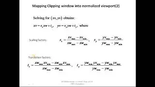 Module-3 Normalization & Viewport Transformation - Computer Graphics