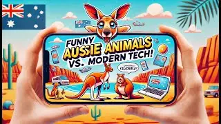 Funny Aussie Animals vs  Modern Tech! #AussieAnimals #TechVsNature #funnyanimals
