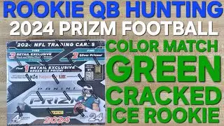 Набор карточек Prizm Football Retail Box 2024 — Калеб Уильямс и Дрейк Мэй, новички команды Hunt. ...
