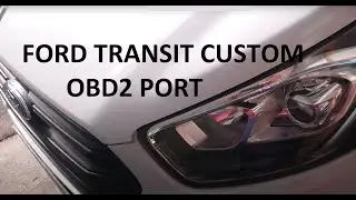Ford Transit Custom MK9 2018 OBD Diagnostic Port Location