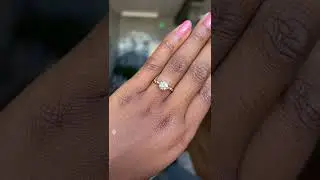 1.31ct Grey Diamond Evergreen ring with Scattered Diamonds by Anueva Jewelry