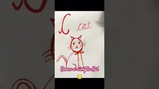 Draw a simple Cat🐱 #drawing #ytshorts #easydrawing #shortsfeed #cat