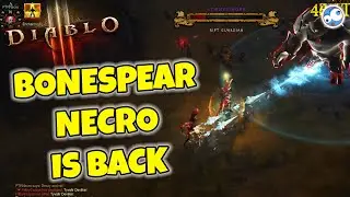 Bone Spear is Back - GR110+ 2-3 minute speed build Diablo 3 Season 28 Necromancer