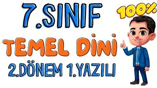 7. Sınıf Temel Dini Bilgiler 2. Dönem 1. Yazılı Soruları Yeni  (%99 Çıkabilir 😊 ) #2024 @dersodasi7
