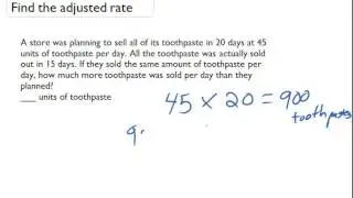 Find the adjusted rate