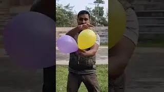 🎈Balloon and petrol experiment😱 #short #trending #petrol #balloon 👍😃