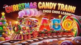 Magical Christmas Candy Train 🚂✨ Learn ABCs, 123 Numbers & More! | Toddler Learning Compilation