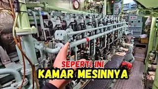 BEGINILAH SUASANA KAMAR MESIN DI KAPAL TRAWL YANG BERSIH DAN TERAWAT