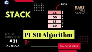 21: PUSH Operation in Stack | Data Structure using C Language
