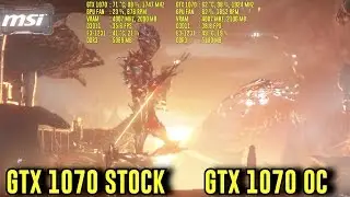 3D Mark: Fire Strike - GTX 1070 STOCK vs OC - COMPARISON
