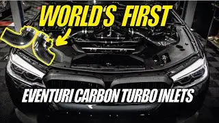BRAND NEW EVENTURI CARBON Turbo Inlets passend für BMW M5 F90 / Competition / M8 Competition S63TU4