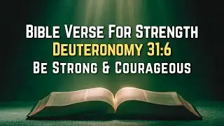 Bible Verse for Strength | Deuteronomy 31:6 &ndash; God Is With You