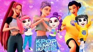 😱🔥HUNTRIX ➕ ANGELA 2 | K-POP DEMON HUNTERS ✨🎵 | COSPLAY MAKEOVER 💄