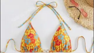 Easy cut and sew bikini beginner friendly #diy #sewingtutorial