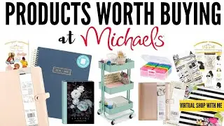 Products Worth Buying at Michaels | Planners, Stickers, + Storage | Virtual Shop With Me