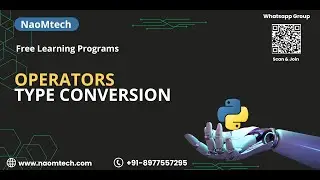 #5 Python Tutorial for Beginners | Operators | Datatype Conversion