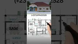 plan d'une villa 3chambres 4 douches construite sur 137m2