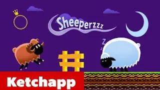 SHEEPERZZZ (Ketchapp) Review | Jumping over sleeping Sheep for a High Score! | iOS Gameplay