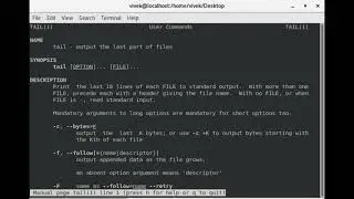 How to display the beginning and ending part of a text file or data in linux ?