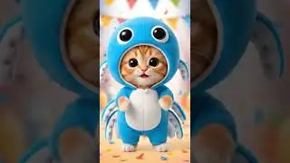 Tierno gatito bailando 🕺🐈🐙 #viralshorts #shorts  #cutecat #baile #pijama