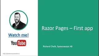 C#  Web - Razor Pages Intro