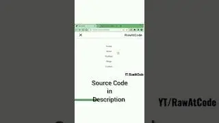 Hamburger Navbar HTML+CSS || #RawAtCode