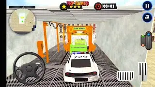 Police Car Wash Service - Gas Station Car Parking - Android Gameplay