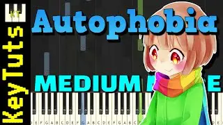 Autophobia [Chara Battle Theme] by MaximusGames - Medium Mode [Piano Tutorial] (Synthesia)