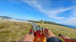 ██ km/h fast summer toboggan run | Le Markstein