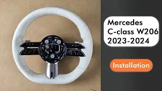 Steering Wheel Cover for Mercedes C class W206 2023-2024
