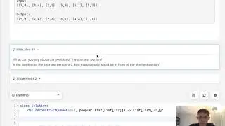 Leetcode - Queue Reconstruction by Height (Python)