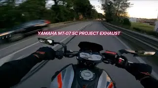 Beautiful views with the MT | YAMAHA MT-07 only SC PROJECT sound | POV RIDE [4K]
