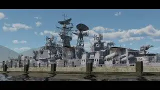 Soviet Navy Kashin Class/ Indian Navy R Class Destroyer Ship at port (War Thunder Mobile)