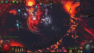 PoE boss - Caldera - The Infernal King - full block cleave